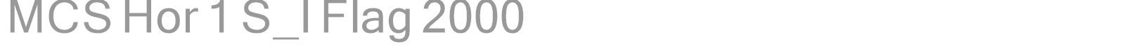 MCS Hor 1 S_I Flag 2000 font preview